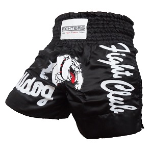 FIGHTERS - Pantalones Muay Thai / Bulldog  / Negro / Small