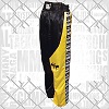 FIGHTERS - Kick-Boxing Hosen / Satin / Schwarz-Gelb / XXS