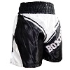 FIGHT-FIT - Pantaloncini da Boxe / Boxing / Nero-Bianco