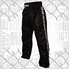 FIGHT-FIT - Kick-Boxing Hosen / Satin / Schwarz / Large