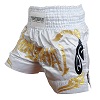 FIGHTERS - Muay Thai Shorts / Weiss-Gold / Medium