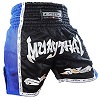 FIGHTERS - Thaibox Shorts / Elite Muay Thai / Schwarz-Blau / Large