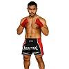 FIGHTERS - Thaibox Shorts / Elite Pro Muay Thai / Schwarz-Rot / XL