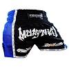 FIGHTERS - Thaibox Shorts / Elite Pro Muay Thai / Schwarz-Blau