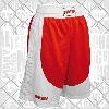 Top Ten - Shorts de boxeo para hombre / Rojo-Blanco