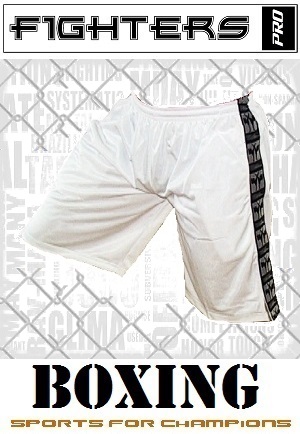 FIGHT-FIT - Shorts de fitness / Blanc / Small