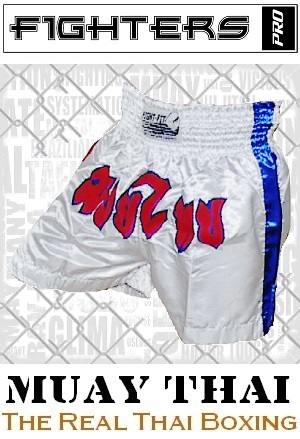 FIGHTERS - Muay Thai Shorts / White / XL