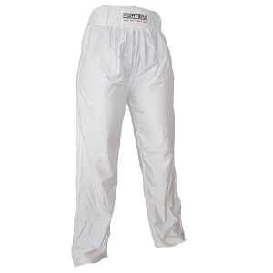 FIGHTERS - Pantalon de kick-boxing / Lycra / Blanc / Small