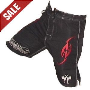 FIGHT-FIT - Fightshorts MMA Shorts / Brazilian / Schwarz / Small