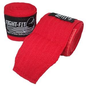 FIGHTERS - Bandages de Boxe / 300 cm / élastiques / Rouge