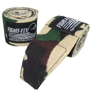 FIGHTERS - Fasce da Boxe / 300 cm / elastico / Camo Marrone-Verde