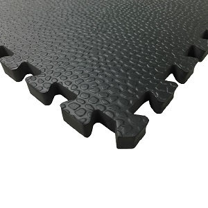 Fitness mats / 60 x 60 x 1.2 cm / Gym floor mats / Interlocking mats / Black