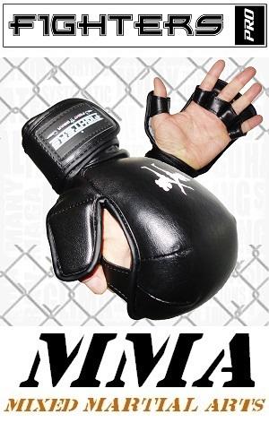 FIGHTERS - MMA Handschuhe / Shooto / Schwarz / Large