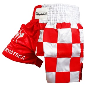 FIGHTERS - Muay Thai Shorts / Croatia-Hrvatska / Zastava / Medium