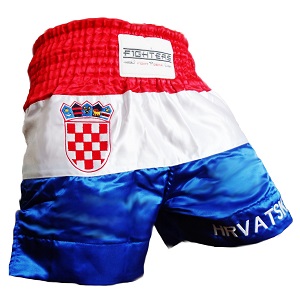 FIGHTERS - Pantaloncini Muay Thai / Croazia-Hrvatska / Grb / XL