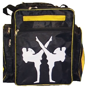 FIGHTERS - Borsa da palestra / Nero-Giallo / 90x45x40 cm