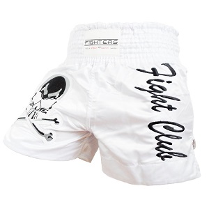 FIGHTERS - Pantaloncini Muay Thai / Fight Club / Bianco / Medium