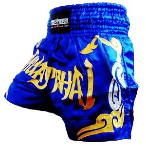 FIGHTERS - Pantalones Muay Thai / Azul-Oro / Large