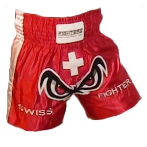 FIGHTERS - Muay Thai Shorts / Swiss  / No Fear / Small