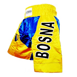 FIGHT-FIT - Boxing Shorts Long / Bosnien-Bosna / Small