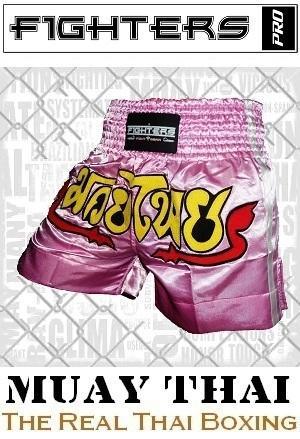 FIGHTERS - Shorts de Muay Thai / Rose / Large