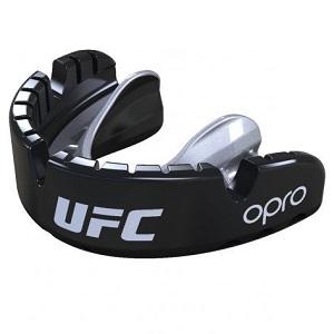 UFC - Protector bucal / OPRO Gold / Tirantes / Negro