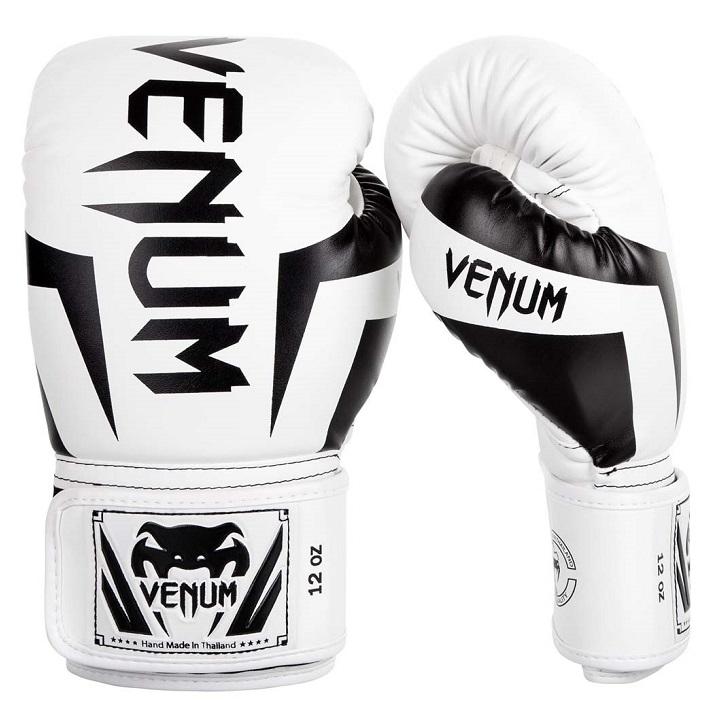 Venum - Boxhandschuhe / Elite / Weiss-Schwarz / 10 Oz