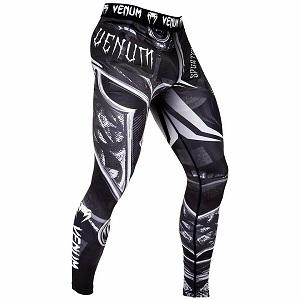 Venum - Pantalons de compression / Gladiator 3.0 / Noir-Blanc / Medium