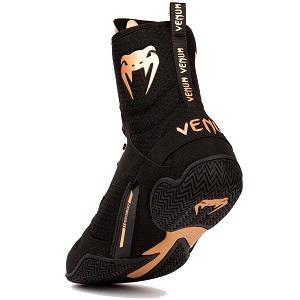 Venum - Boxing Shoes / Elite / Black-Bronze / EU 40
