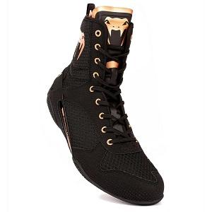 Venum - Boxing Shoes / Elite / Black-Bronze / EU 45