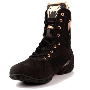 Venum - Scarpe da boxe / Elite / Neri-Bronzo / EU 40