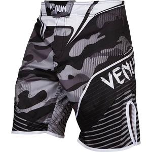 Venum - Fightshorts Pantalones cortos de MMA / Camo Hero / Blanco-Negro / Small