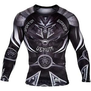 Venum - Rashguard / Gladiator 3.0 / Maniche Lunghe / Nero / Large