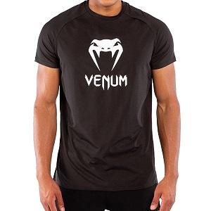 Venum - T-Shirt / Classic Dry Tech / Black-White / Medium