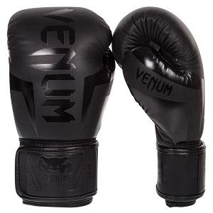 Venum - Guantes Boxeo / Elite / Negro-Negro / 14 oz