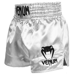 Venum - Muay Thai Shorts / Classic / Silber-Schwarz / Medium