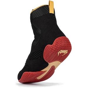 Venum - Boxing Shoes / Elite / Black-Gold-Red / EU 41