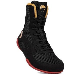 Venum - Chaussures de boxe / Elite / Noir-Or-Rouge / EU 45