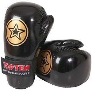 Top Ten - Point Fighting Gloves / Black-Gold / Medium