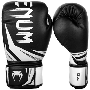 Venum - Guantes de Boxeo / Challenger 3.0 / Negro-Blanco / 12 oz